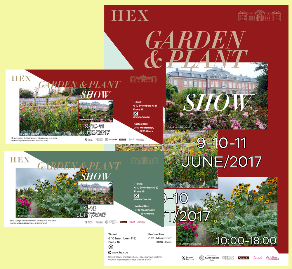 Ontwerp affiche/flyers Kasteel Hex